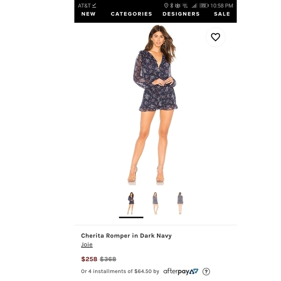 NWT Joie Cherita Romper - Picture 6 of 11